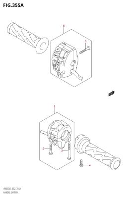 355A - HANDLE SWITCH (AN650:L1:E19)