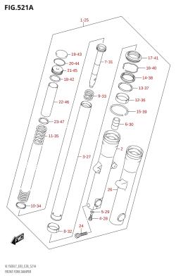 521A - FRONT FORK DAMPER (VL1500B:L7:E03)