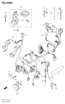 350G - WIRING HARNESS ((SV650S,SV650SU):K7)