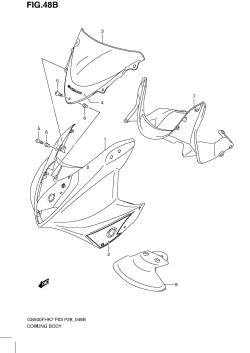 48B - COWLING BODY (GS500FHK9)