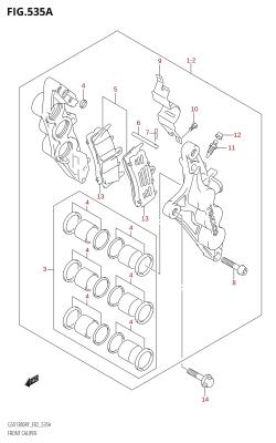 535A - FRONT CALIPER (X,Y,K1,K2)