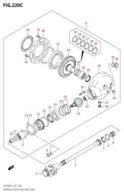 220C - PROPELLER SHAFT /​ FINAL DRIVE GEAR (VZR1800:L2:E24)