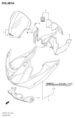481A - COWLING BODY ((GSF650S,GSF650SU,GSF650SA,GSF650SUA):K7)
