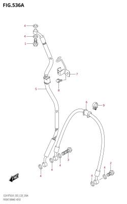536A - FRONT BRAKE HOSE