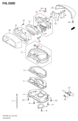 330D - SPEEDOMETER (VZR1800N:(K8,K9))