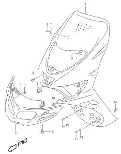 030 - FRONT LEG SHIELD (MODEL V /​ W /​ X)