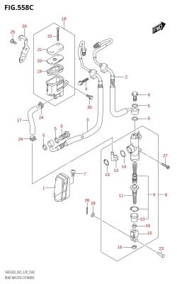 558C - REAR MASTER CYLINDER (SV650A:L8:E28)