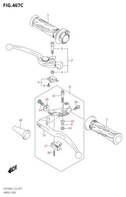 467C - HANDLE LEVER (DL650XA:M2:E24)