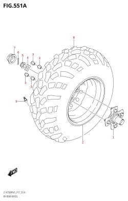 551A - RH REAR WHEEL (LT-A750XPM1 P17)