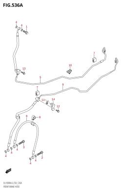 536A - FRONT BRAKE HOSE
