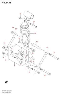 543B - REAR CUSHION LEVER (GSX1300R:L1:E19)