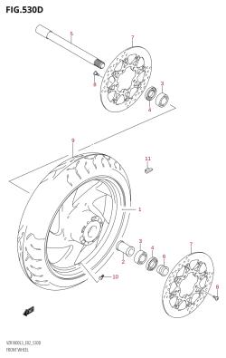 530D - FRONT WHEEL (VZR1800UF:L3:E19)