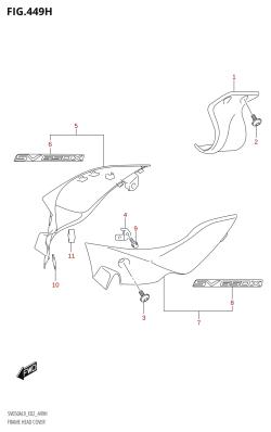 449H - FRAME HEAD COVER (SV650XAU:L9:E19)