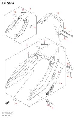 506A - SEAT TAIL COVER (K6)