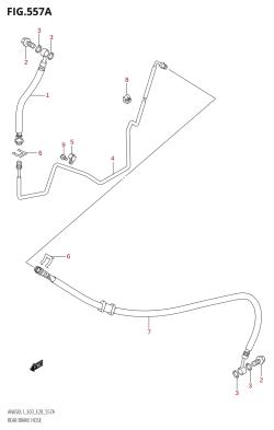 557A - REAR BRAKE HOSE (AN650:L1:E03)