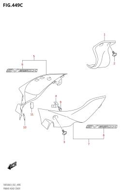 449C - FRAME HEAD COVER (SV650XA:L9:E02)