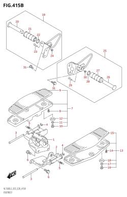 415B - FOOTREST (VL1500:L3:E28)