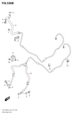 536B - FRONT BRAKE HOSE (GSX-S1000FA:L6:E28)