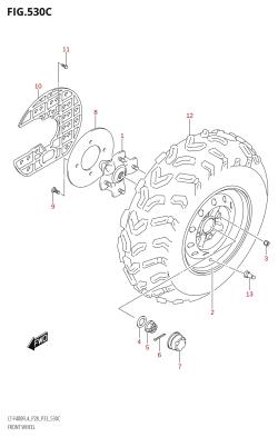 530C - FRONT WHEEL (LT-F400FZ:L4:P28)