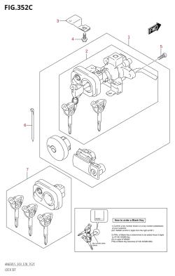 352C - LOCK SET (AN650Z:L5:E28)