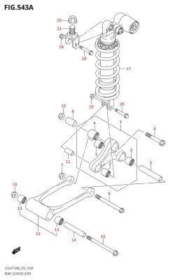 543A - REAR CUSHION LEVER