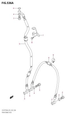 536A - FRONT BRAKE HOSE