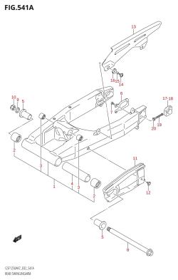 541A - REAR SWINGINGARM