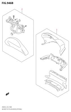 946B - BACKREST SET PILLION RIDER (OPTIONAL) (AN650:L3:E19)