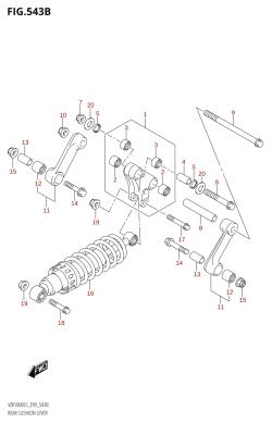 543B - REAR CUSHION LEVER (VZR1800BZ:L5:E99)