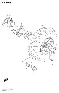 530B - FRONT WHEEL (LT-A750X:M2:P28)