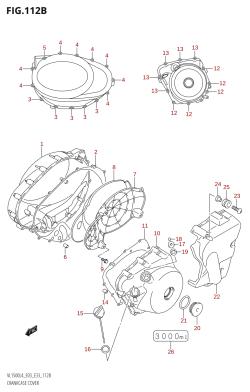 112B - CRANKCASE COVER (VL1500:L4:E33)