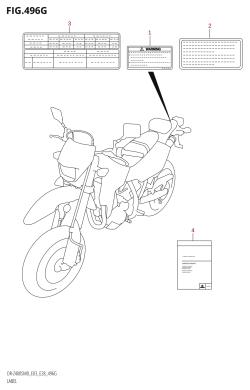 496G - LABEL (DR-Z400SM:E03)