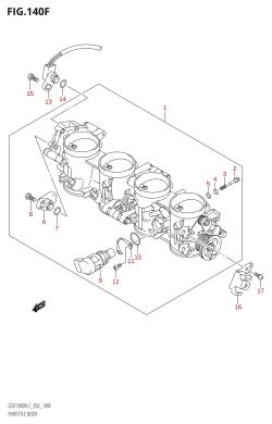 140F - THROTTLE BODY (GSX1300RUF:L1:E19)