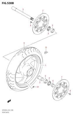 530B - FRONT WHEEL (VZR1800:L4:E19)
