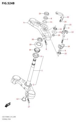 524B - STEERING STEM (GSX-S750ZA)