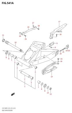 541A - REAR SWINGINGARM (X,Y,K1,K2)