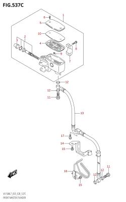 537C - FRONT MASTER CYLINDER (VL1500B:L7:E33)