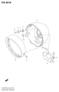 451A - HEADLAMP HOUSING
