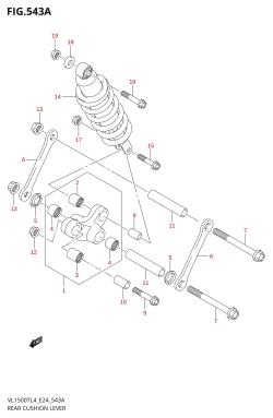 543A - REAR CUSHION LEVER