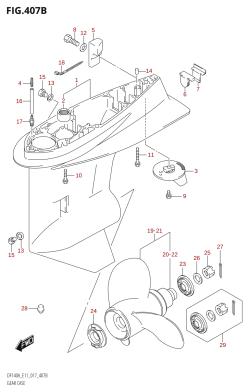 407B - GEAR CASE (DF115AT:E11)