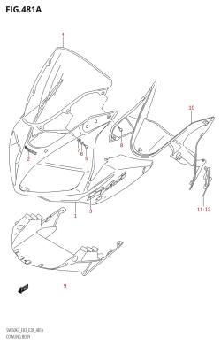 481A - COWLING BODY (SV650S:K3)