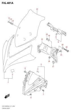 481A - COWLING BODY (GSX-S1000FA:L8:E21)