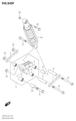 543F - REAR CUSHION LEVER (SV650AU:L9:E19)