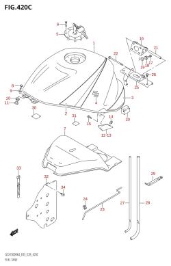 420C - FUEL TANK (GSX1300R:K6)