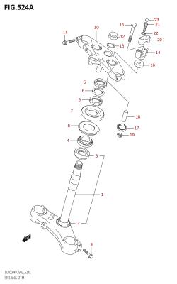 524A - STEERING STEM