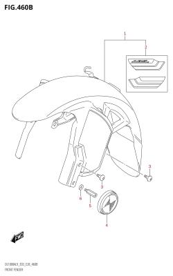 460B - FRONT FENDER (DL1000XA:L9:E28)
