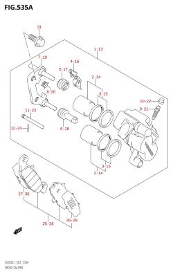 535A - FRONT CALIPER