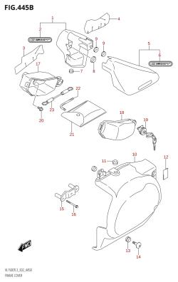 445B - FRAME COVER (VL1500T:L3:E19)