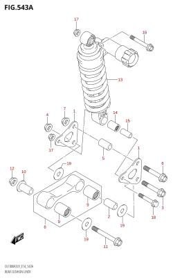 543A - REAR CUSHION LEVER