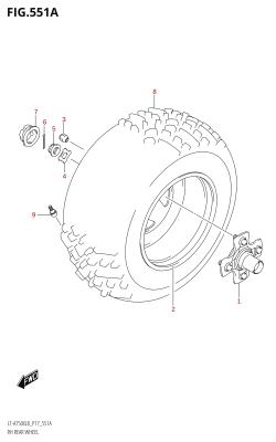 551A - RH REAR WHEEL